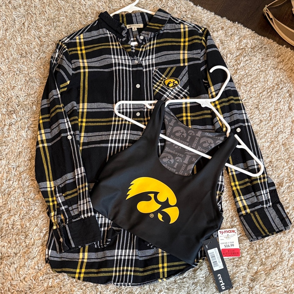 Women’s Flannel & Sports Bra